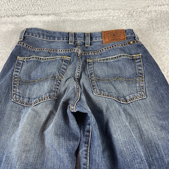 Lucky Brand Blue Jeans Mens Size 28x30 487 Relaxed Fit 100% Cotton - Picture 11 of 11